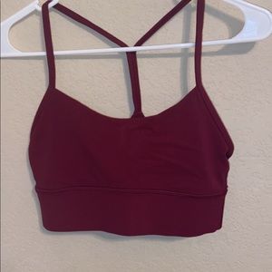 Maroon lululemon sport bra
